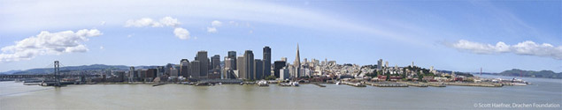 Contemporary kite aerial photo of San Francisco (film)