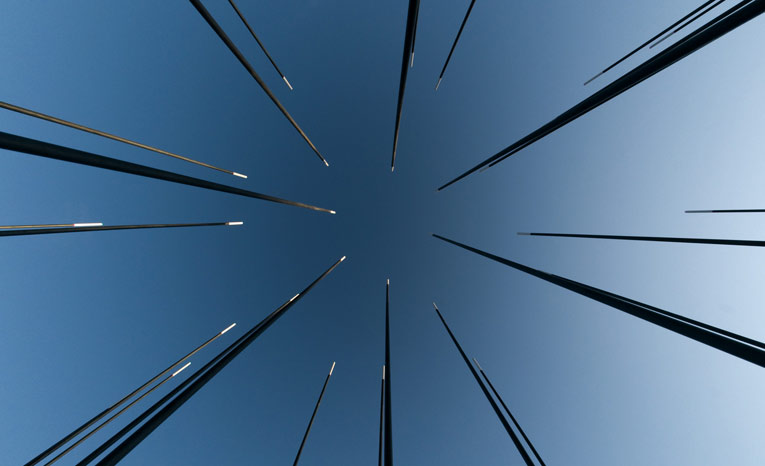 Photo of the shake table rods