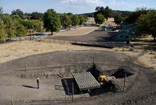 Click to view a larger image Aerial photo of the shake table and surroundings