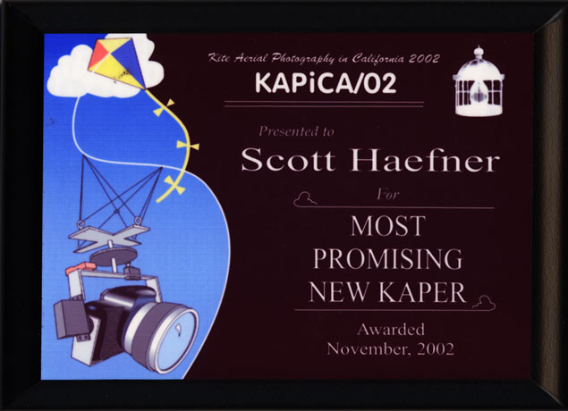 KAPiCA/02 Award Plaque: Most Promising New KAPer