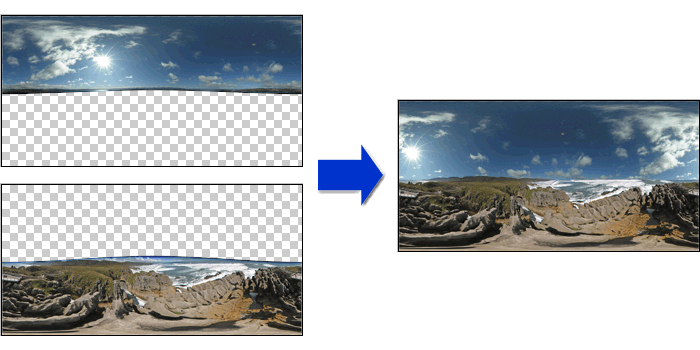 image showing two photos combined