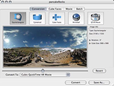 screen capture of Cubic Converter